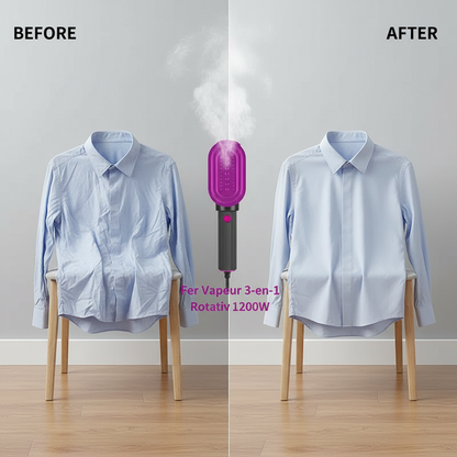 3 In 1 Clothes Ironer 1200W Rotation Head Steam Iron LED Temperature Monitor Handhold Travel Home Fabric Steam Ironing Machine